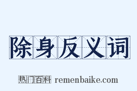 除身反义词是什么意思的图片